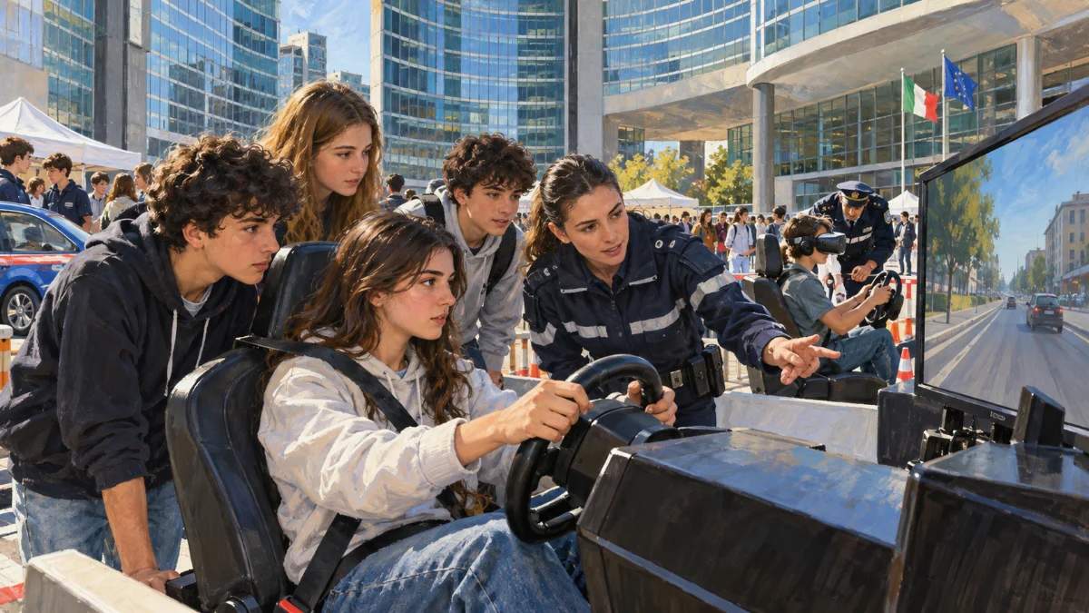 Sicurezza stradale, oltre 500 studenti alla prova tra simulatori e prevenzione
