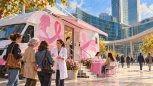Ottobre Rosa, a Milano torna il camper per la prevenzione femminile